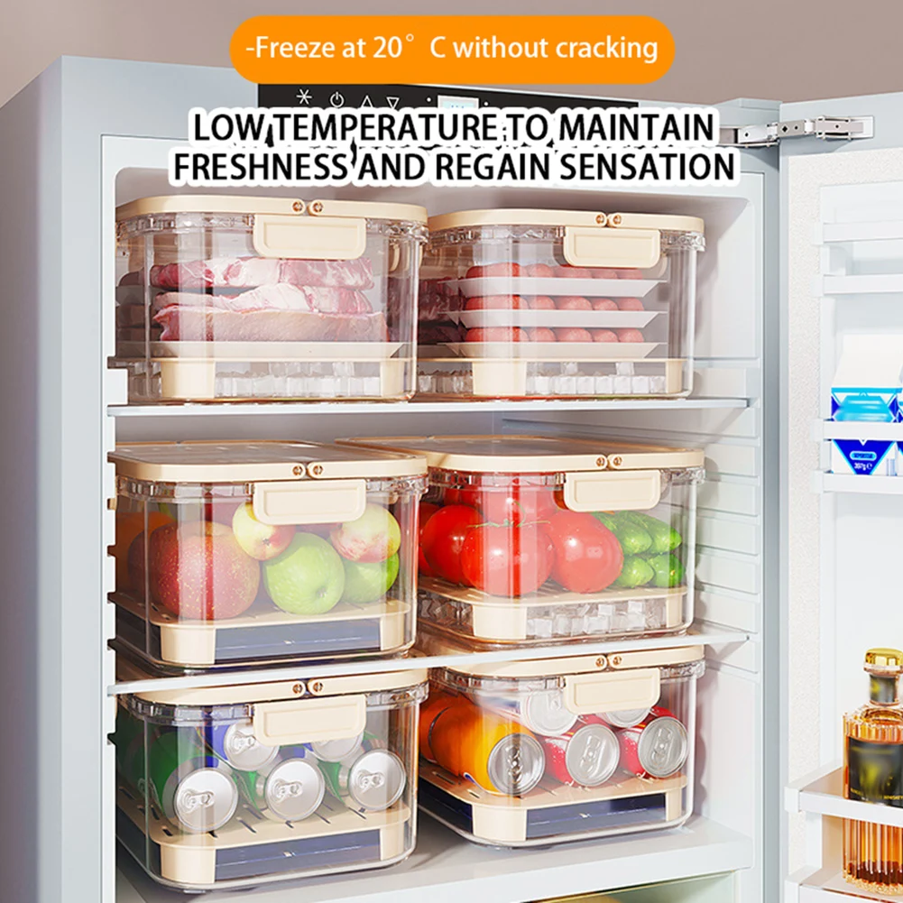 ポータブル食品保存容器 大容量 気密鮮度ボックス 排水プレー - Food Storage Box Plastic のレビューと価格