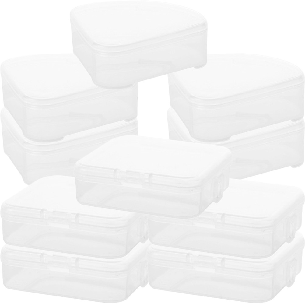 10 個メイクアップスポンジボックス透明卵ホルダーパウダーパ - Egg Storage Holder のレビューと価格