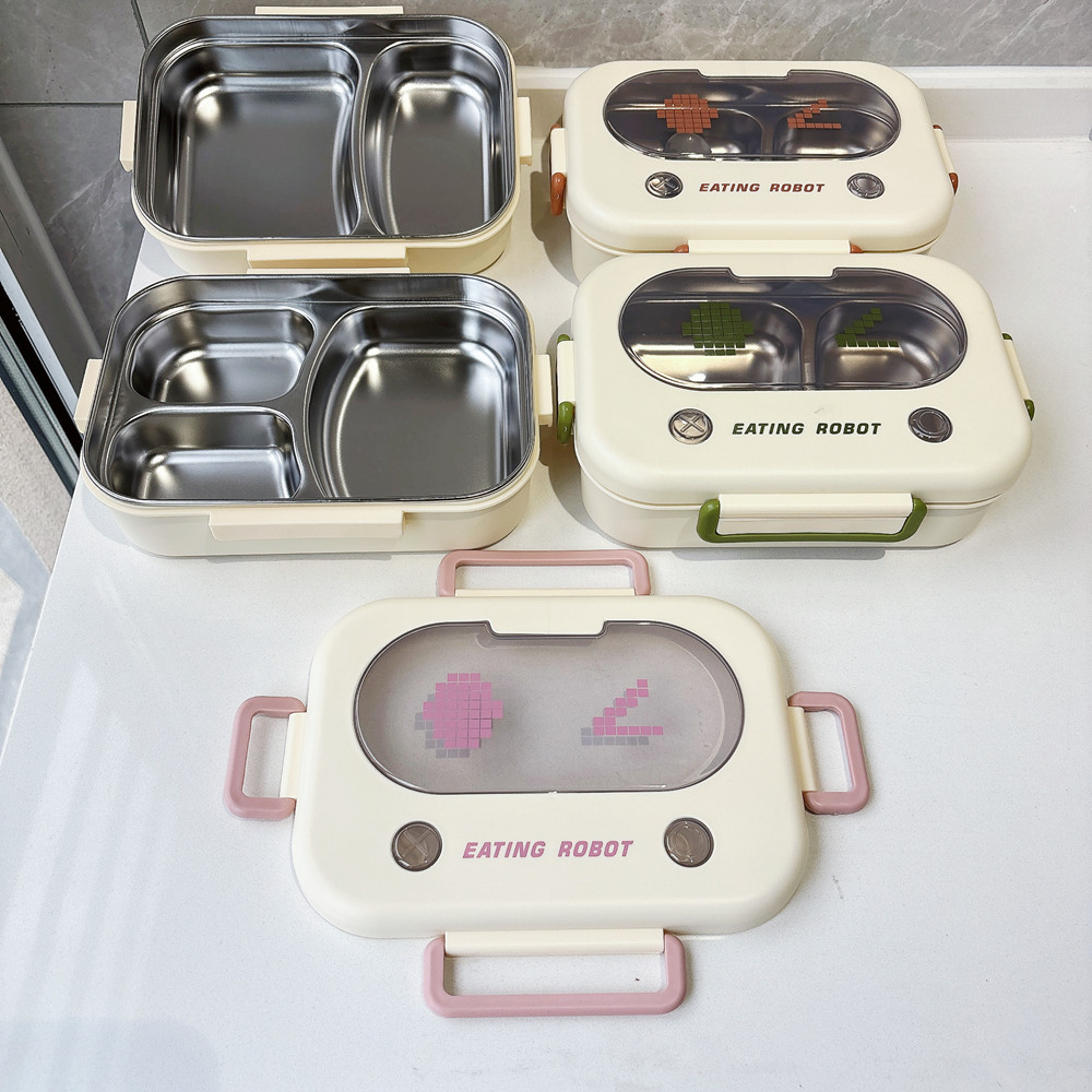 保温弁当箱ステンレス鋼ランチコンテナ漏れ防止食品保存オーガナ - Food Storage Prep Containers のレビューと価格