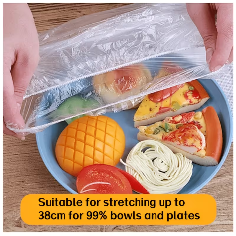 食品グレードの使い捨て鮮度保持カバー、電子レンジ対応プラスチ - Food Storage Plastic Bag のレビューと価格