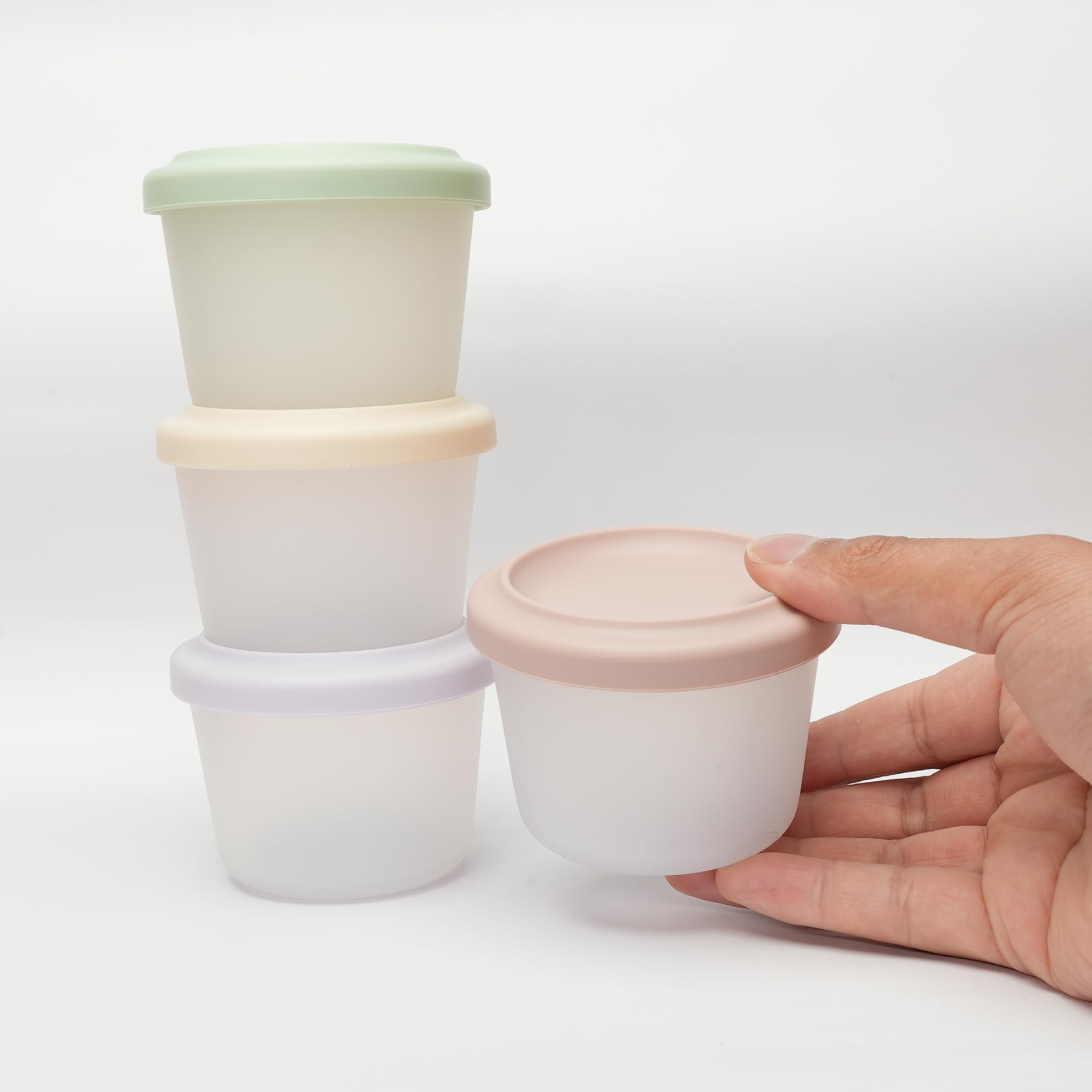 食品グレードシリコン製ベビーフード容器、気密保存容器、冷凍・ - Food Storage Silicone のレビューと価格