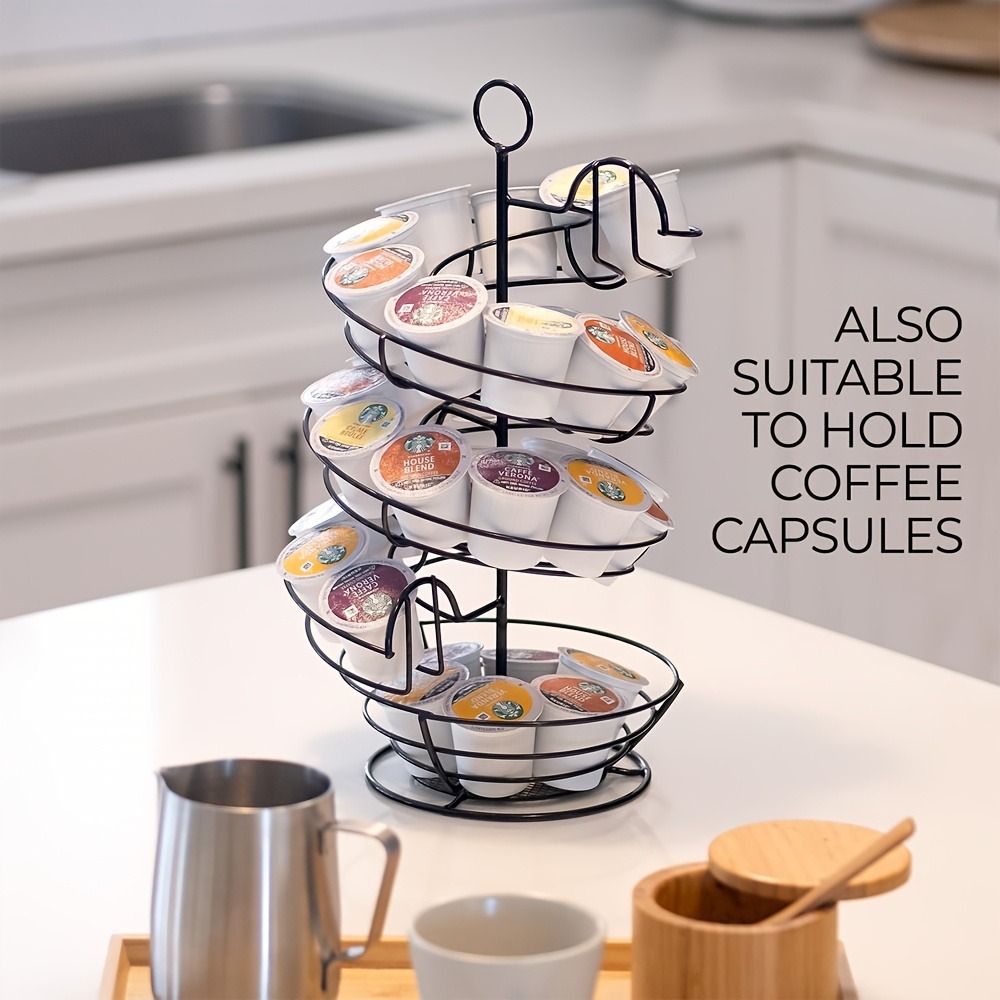 金属製ワイヤー製スパイラルエッグホルダー、カウンター用エッグ - Egg Storage Holder のレビューと価格
