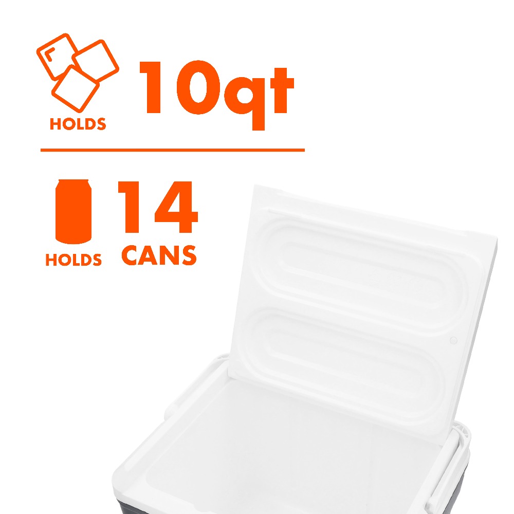 断熱ハードサイドクーラーボックス（ホイール付き）10クォート - Food Storage In Cooler のレビューと価格