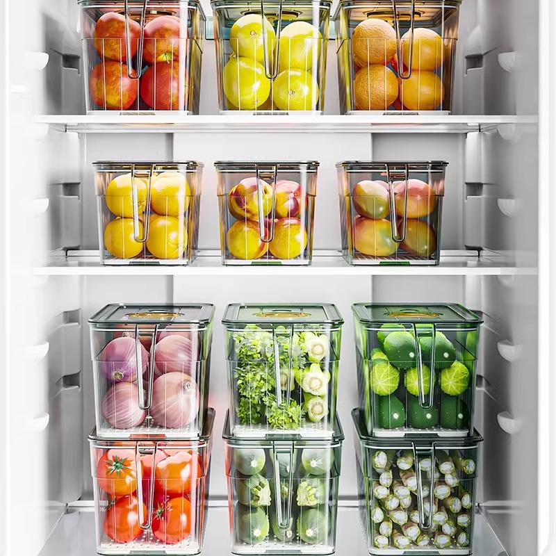 冷蔵庫整理収納ボックス、卵、果物、野菜、食品グレードの収納小 - Food Storage System のレビューと価格