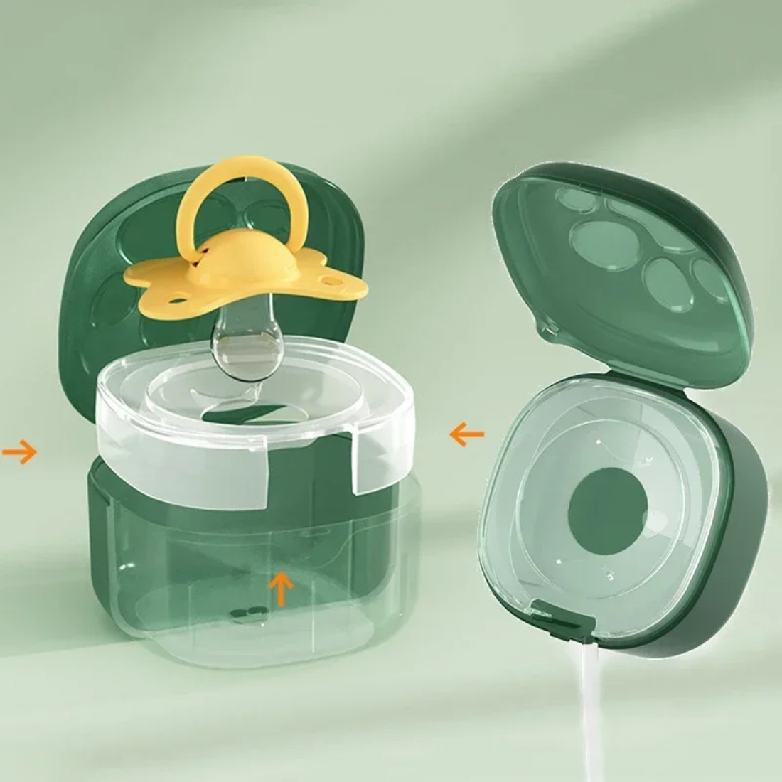 食品グレードのシリコーンおしゃぶりボックス赤ちゃん漫画おしゃ - Food Storage Silicone のレビューと価格