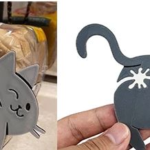 2個入り 3D猫尻パン袋クリップ スナック袋シーリングクリッ - Food Storage Plastic Bag のレビューと価格