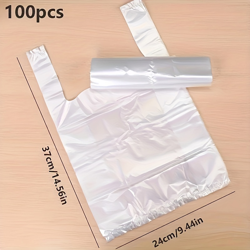 100 個ミニ透明使い捨てビニール袋 3 サイズオプションス - Food Storage Plastic Bag のレビューと価格