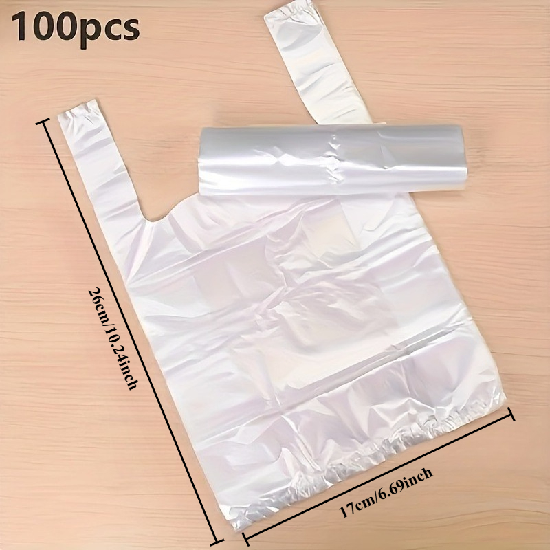 100 個ミニ透明使い捨てビニール袋 3 サイズオプションス - Food Storage Plastic Bag のレビューと価格