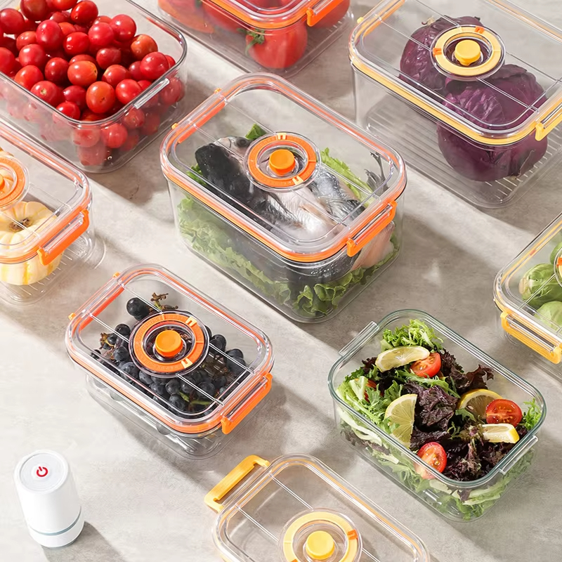 真空鮮度保持ボックス冷蔵庫密閉キャニスターウォーマー透明食品 - Food Storage Canister のレビューと価格