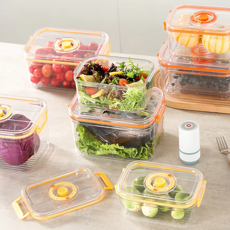 真空鮮度保持ボックス冷蔵庫密閉キャニスターウォーマー透明食品 - Food Storage Canister のレビューと価格