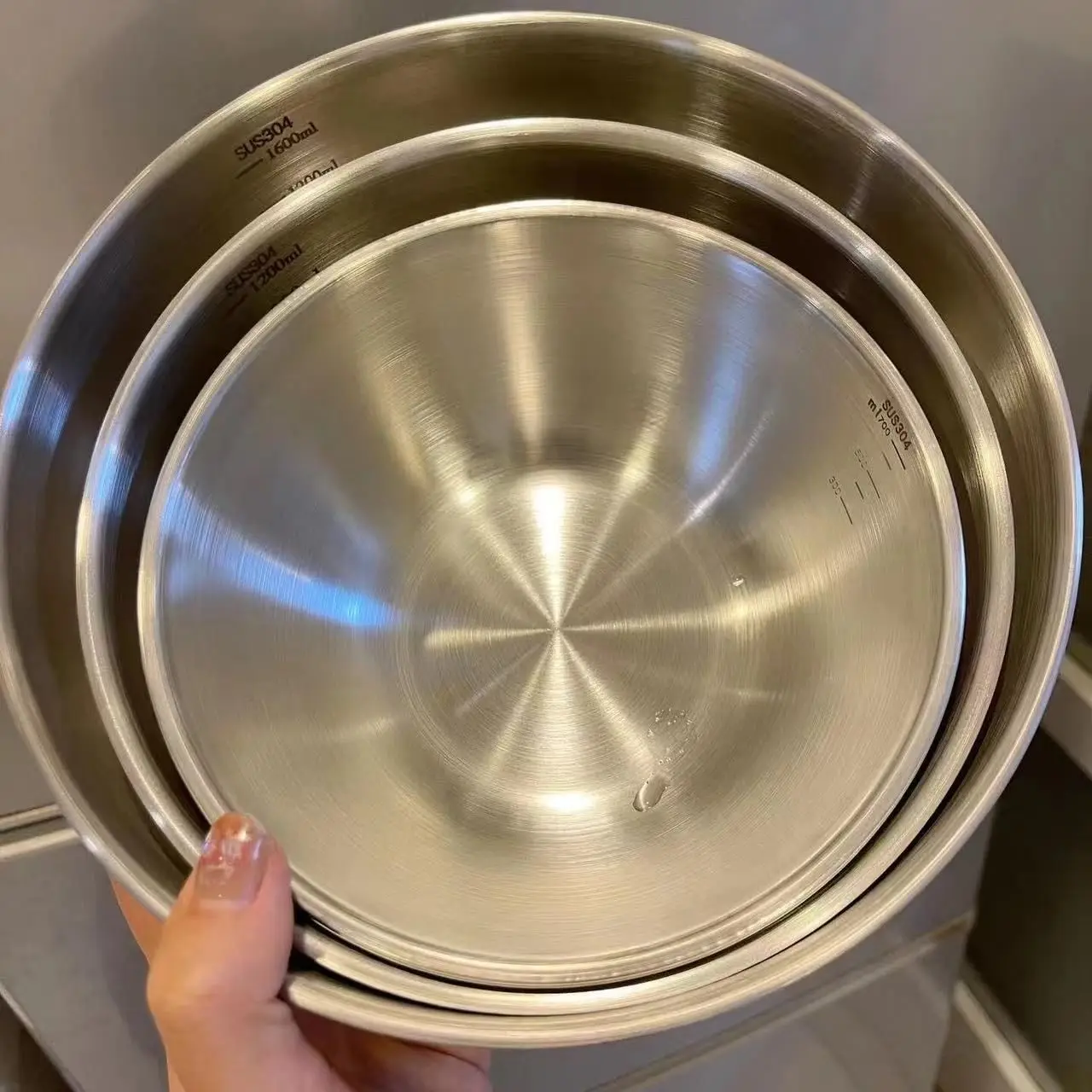 1～3個のステンレス製ボウルセット、計量機能付き、調理、ベー - Food Storage In The Kitchen のレビューと価格