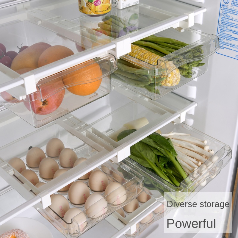 冷蔵庫卵収納ボックス、引き出しスタイルの食品と果物の収納ボッ - Egg Storage Holder のレビューと価格