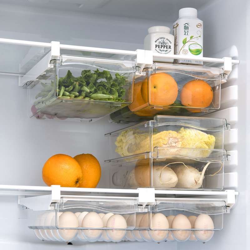 冷蔵庫卵収納ボックス、引き出しスタイルの食品と果物の収納ボッ - Egg Storage Holder のレビューと価格
