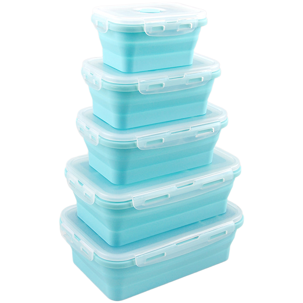 折りたたみ式シリコンランチボックスセット 4個入り 350m - Food Storage Silicone のレビューと価格