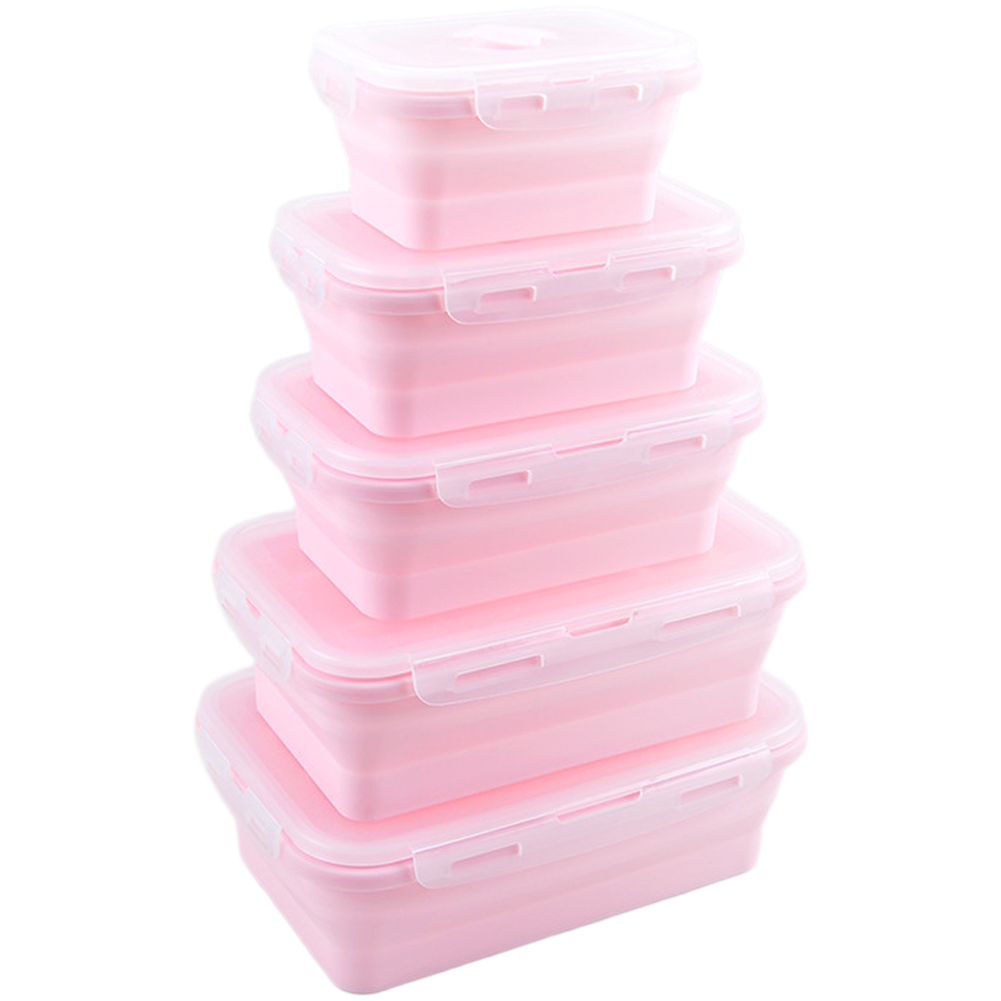 折りたたみ式シリコンランチボックスセット 4個入り 350m - Food Storage Silicone のレビューと価格