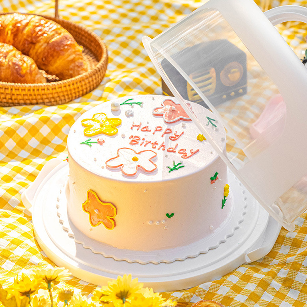 ケーキ収納ボックス 10 インチラウンド再利用可能な Pp  - Food Storage Box Plastic のレビューと価格