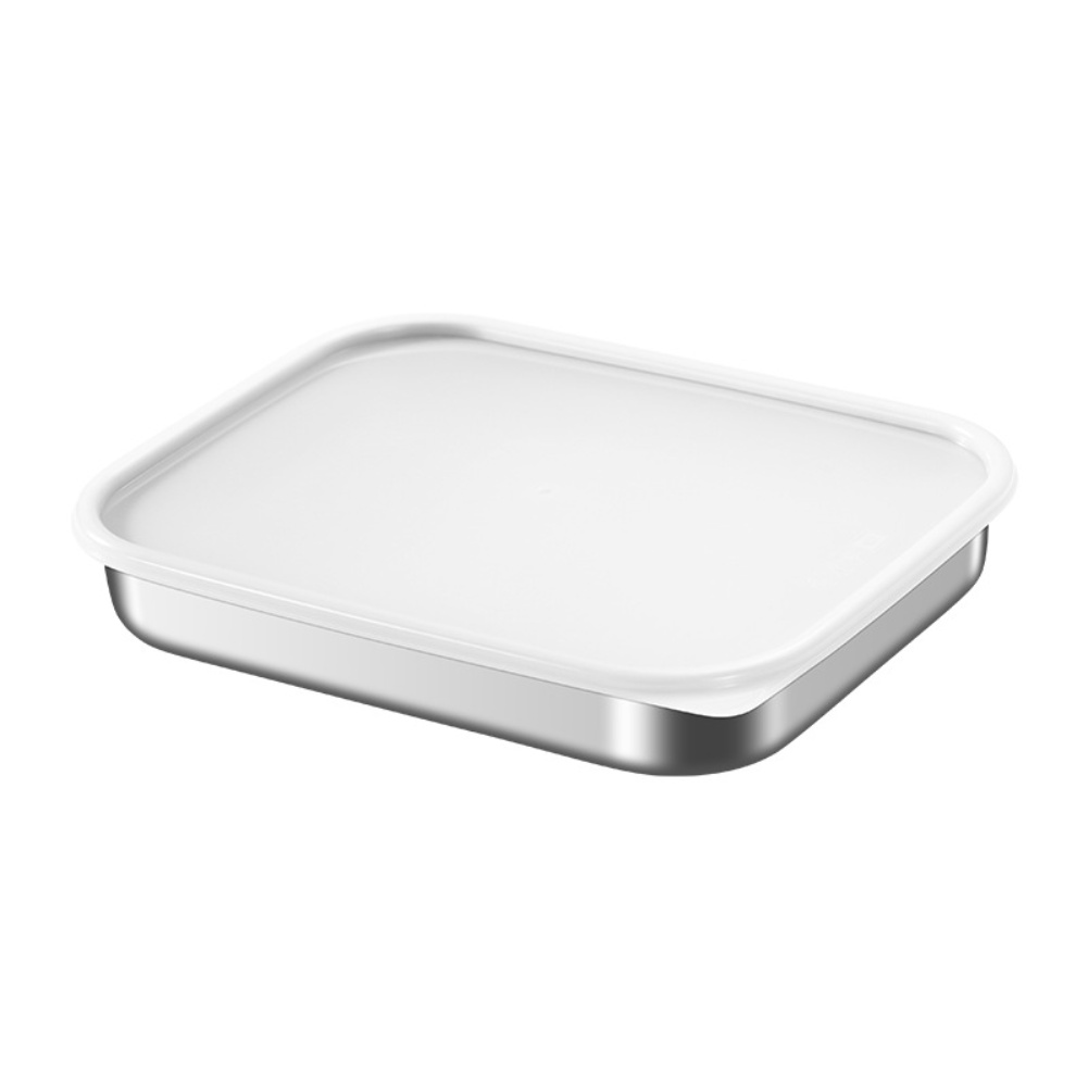 ステンレス製食品保存容器、316シリコン蓋付き、正方形鮮度保 - Food Storage Silicone のレビューと価格