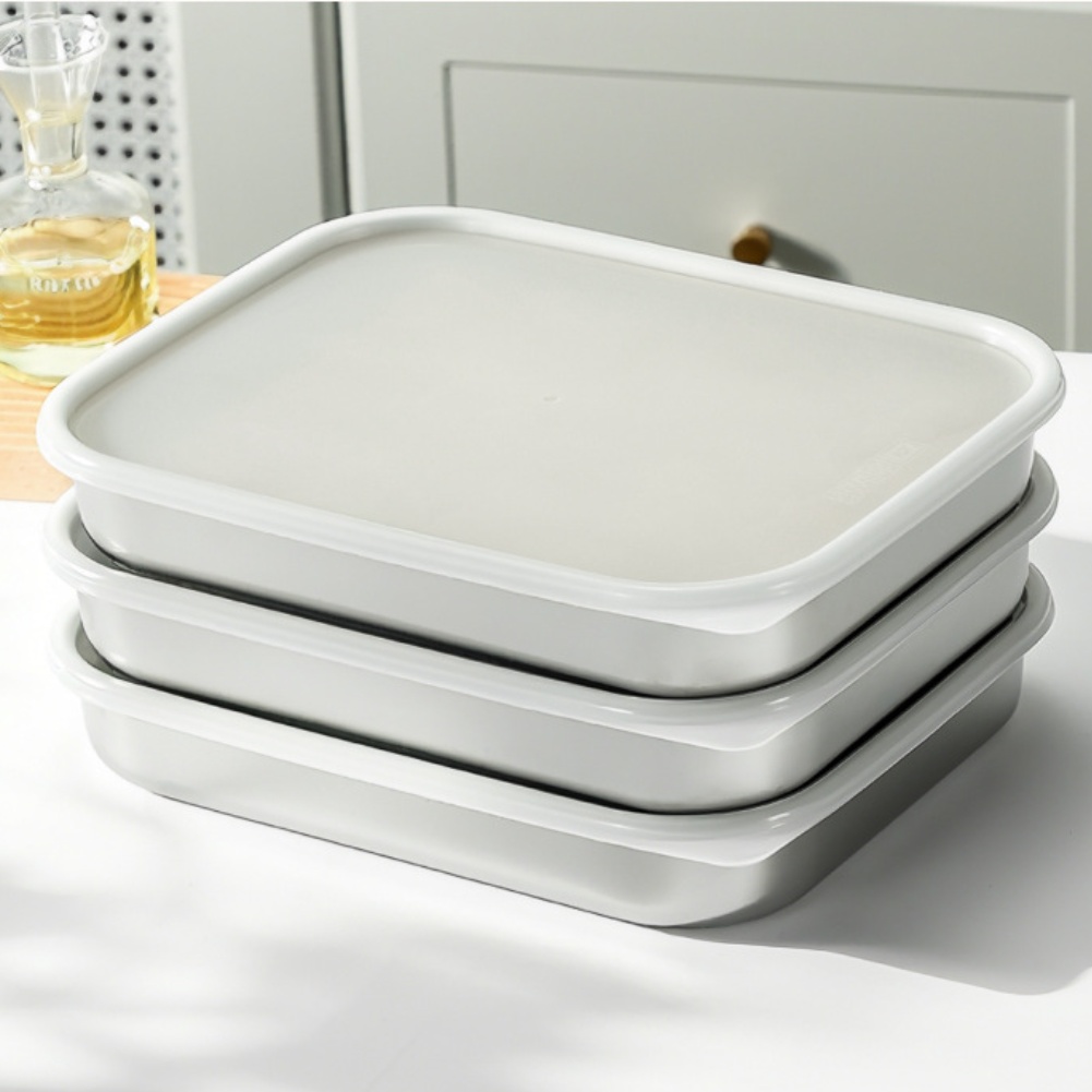 ステンレス製食品保存容器、316シリコン蓋付き、正方形鮮度保 - Food Storage Silicone のレビューと価格