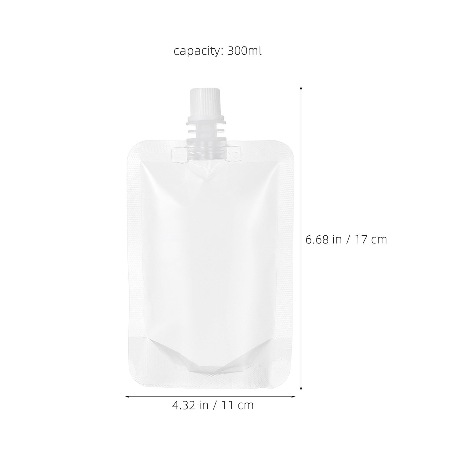 50個入り透明ジュースパウチ（スパウト付き）10.14オンス - Food Storage Plastic Bag のレビューと価格