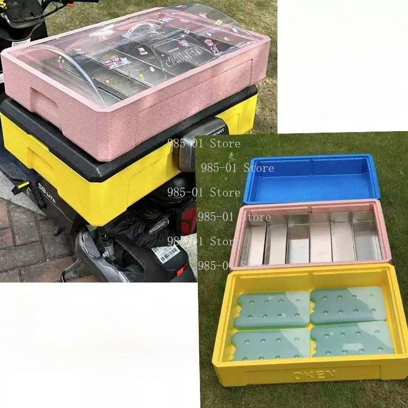 透明カバー付きポータブル断熱フォームクーラーボックス - テ - Food Storage In Cooler のレビューと価格