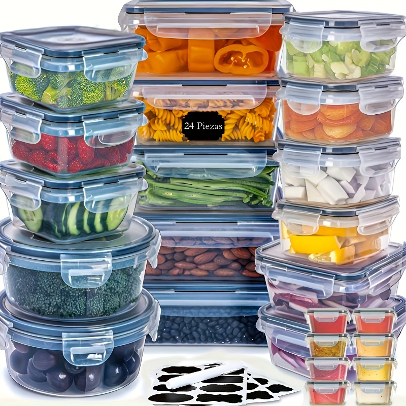 48個入り BPAフリー食品保存容器セット – キッチン、パ - Food Storage Canister のレビューと価格