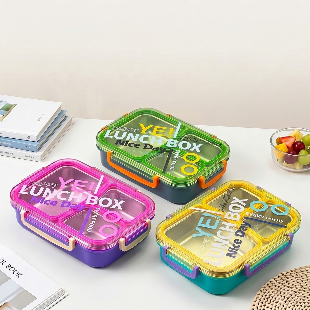 電子レンジ対応304ステンレス製弁当箱、仕切り付き食品保存容 - Food Storage Prep Containers のレビューと価格