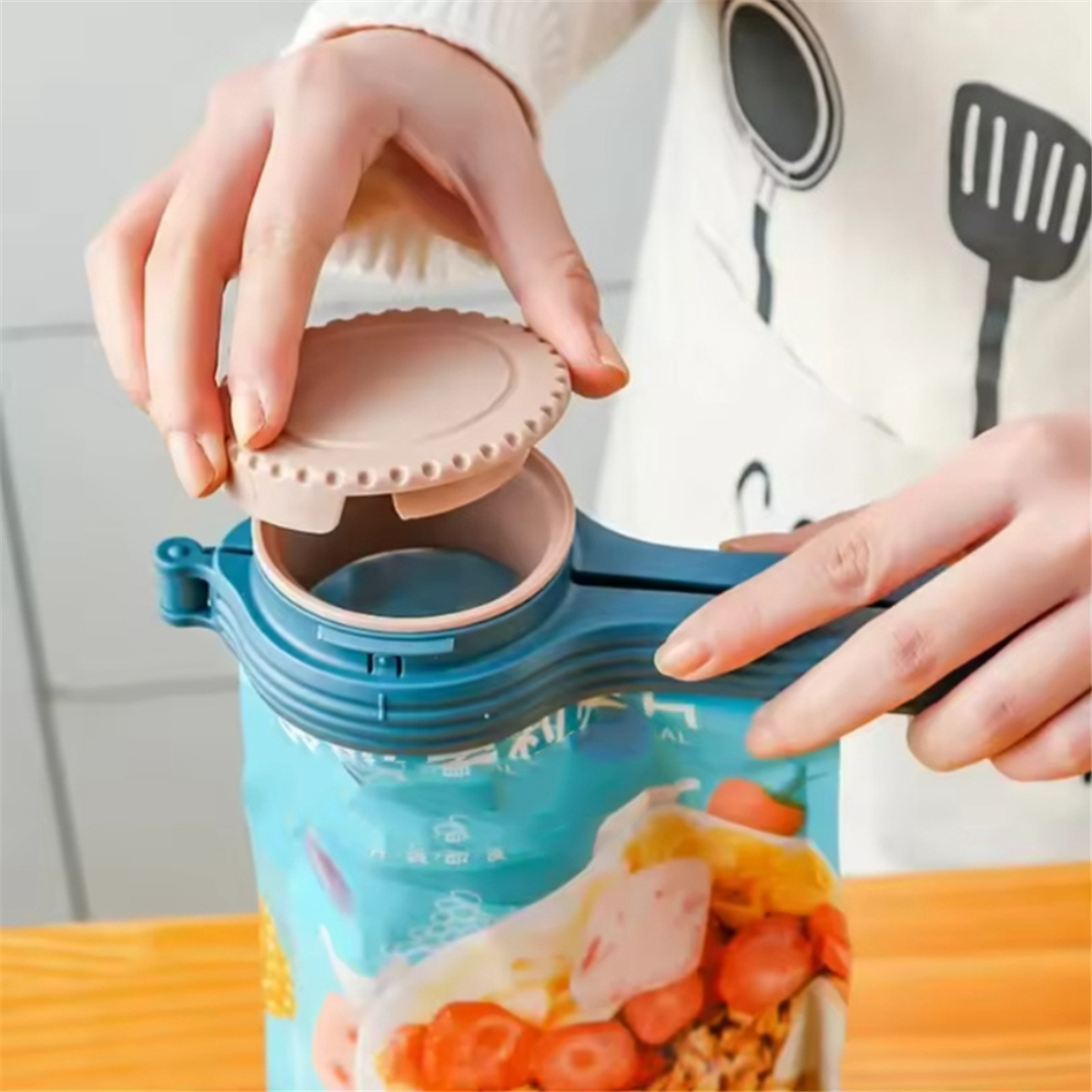食品保存袋シーリングクリップ プラスチックキャップシーラーク - Food Storage Plastic Bag のレビューと価格