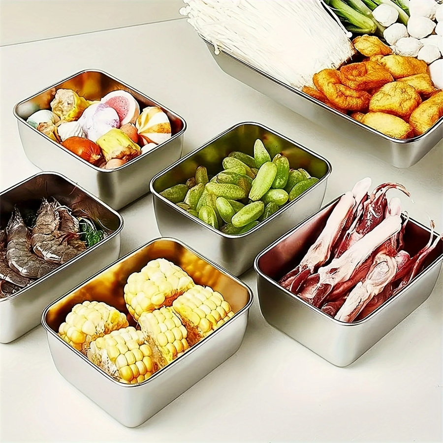 1/3/5 個ステンレス鋼食品収納ボックス鮮度保持ボックス蓋 - Food Storage System のレビューと価格