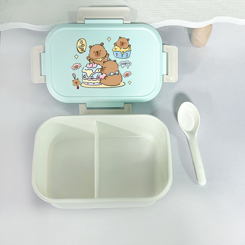 カピバラ弁当箱　漫画風プリントランチボックス　子供用　男の子 - Food Storage In The Kitchen のレビューと価格