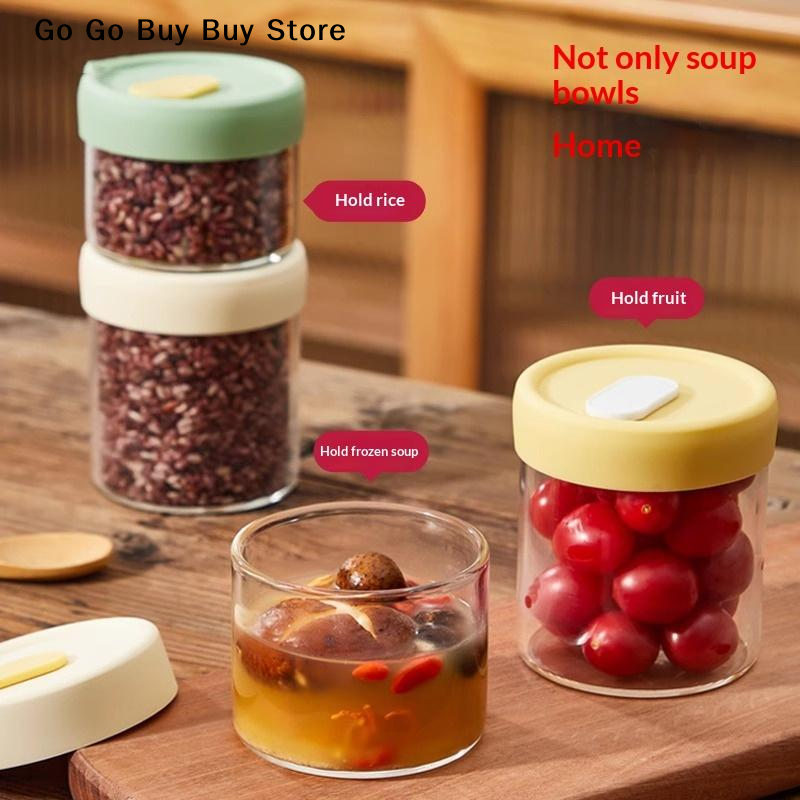 【ST】1個 240/400ML ガラス製食品保存瓶 密封ジ - Food Storage Silicone のレビューと価格
