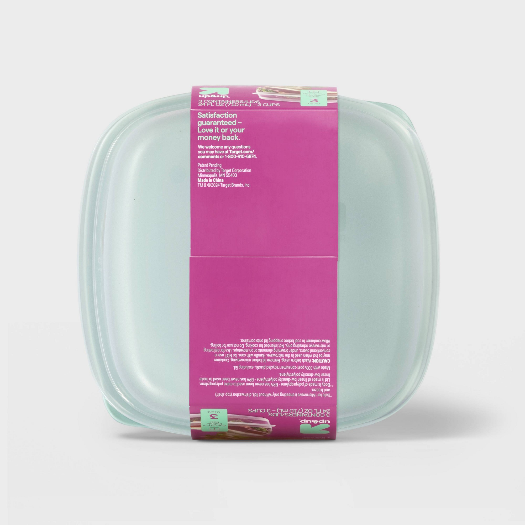 3立方インチの正方形食品保存容器、スナップ蓋付き、キッチン整 - Food Storage Prep Containers のレビューと価格