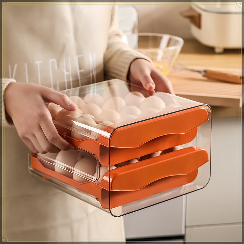 食品グレードPP＆PET製 卵収納ホルダー 32グリッド 大 - Egg Storage Holder のレビューと価格