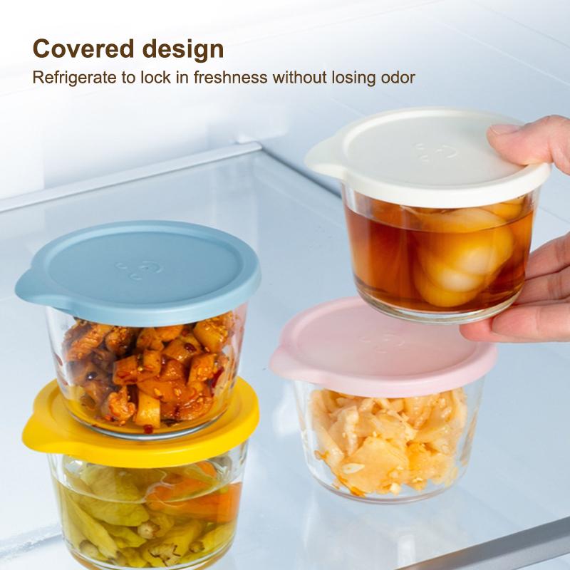 [MOA]丸型食品保存容器ガラスピクルス密封瓶冷蔵庫用果物野 - Food Storage Glass Round のレビューと価格