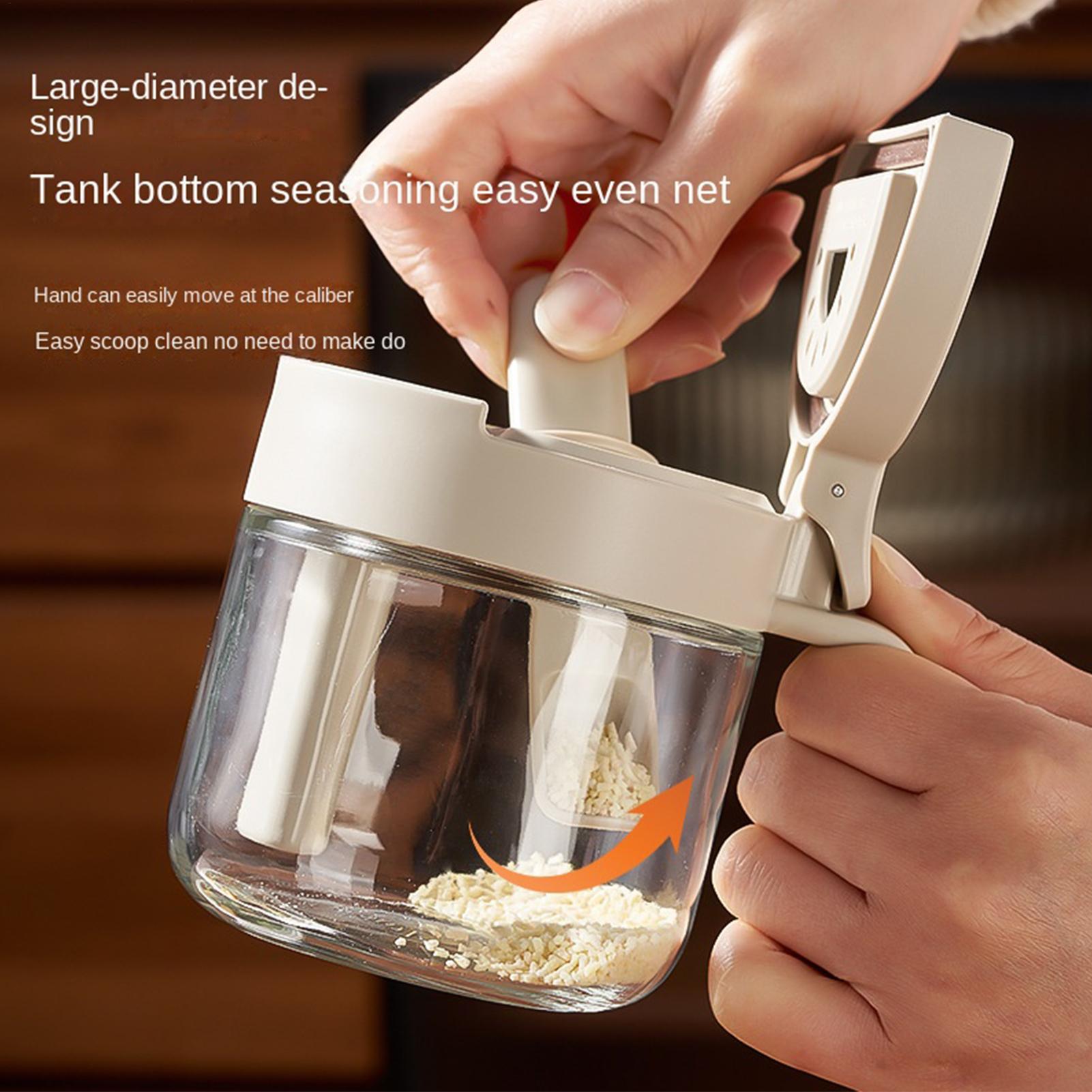 調味料入れ 漏れ防止塩入れ スプーン付き キッチン調味料入れ - Food Storage Canister のレビューと価格