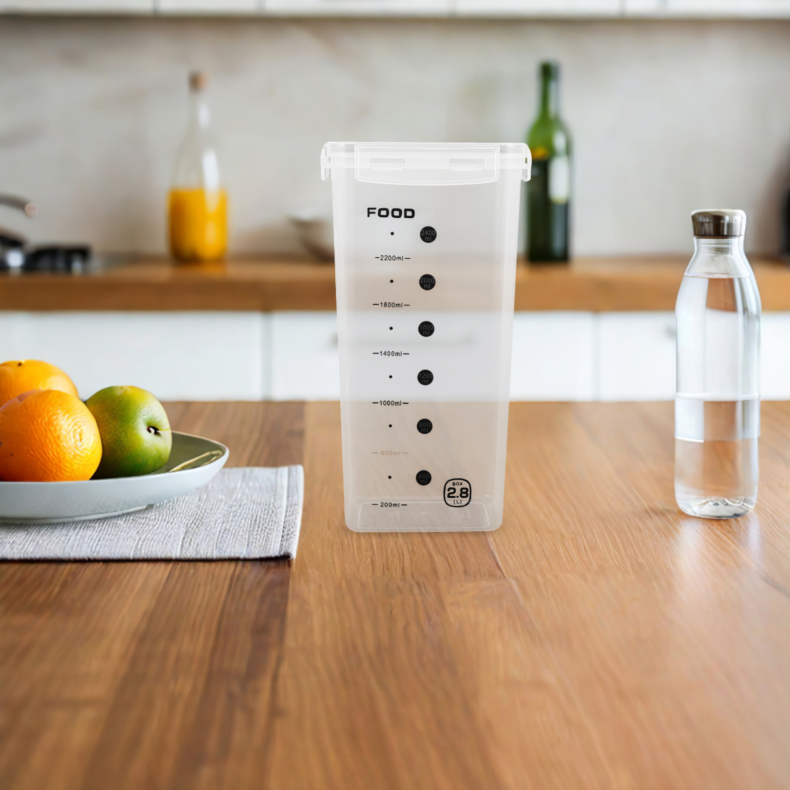 2個入り穀物保存容器 密閉型 透明 大容量 キッチン収納容器 - Food Storage Canister のレビューと価格