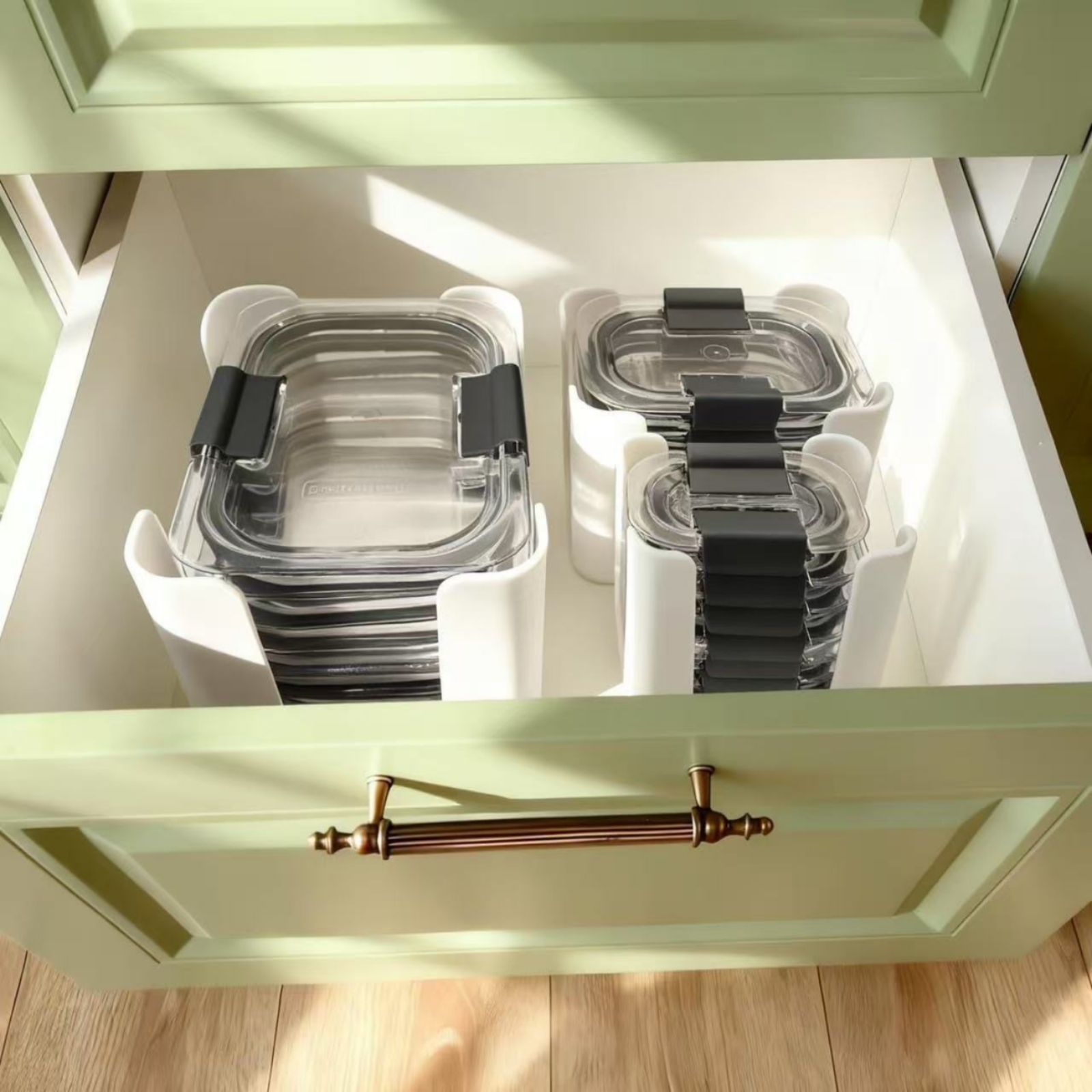 3ピース蓋収納ラック長方形食品容器蓋オーガナイザー丸みを帯び - Food Storage Plastic Container のレビューと価格
